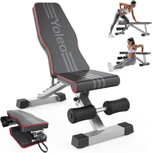 Yoleo Adjustable Weight Bench image