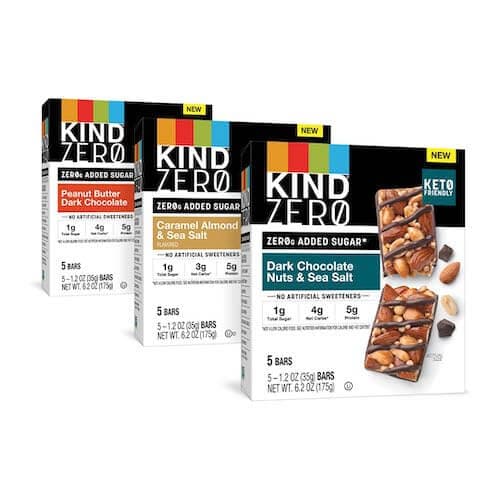 KIND ZERO Added Sugar Bars image