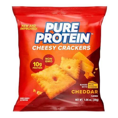 Pure Protein Cheesy Crackers, Cheddar image