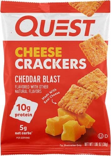 Quest Nutrition Cheese Crackers, Cheddar Blast image