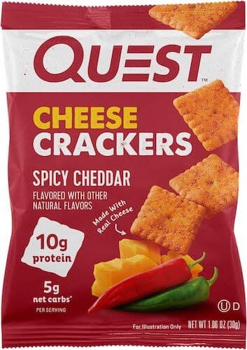 Quest Nutrition Cheese Crackers, Spicy Cheddar Blast image