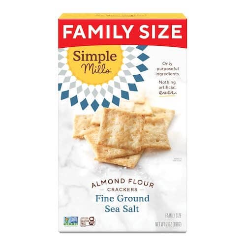 Simple Mills Almond Flour Crackers, Sea Salt image