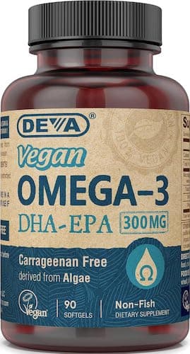 DEVA Vegan Omega-3 DHA EPA Supplement image